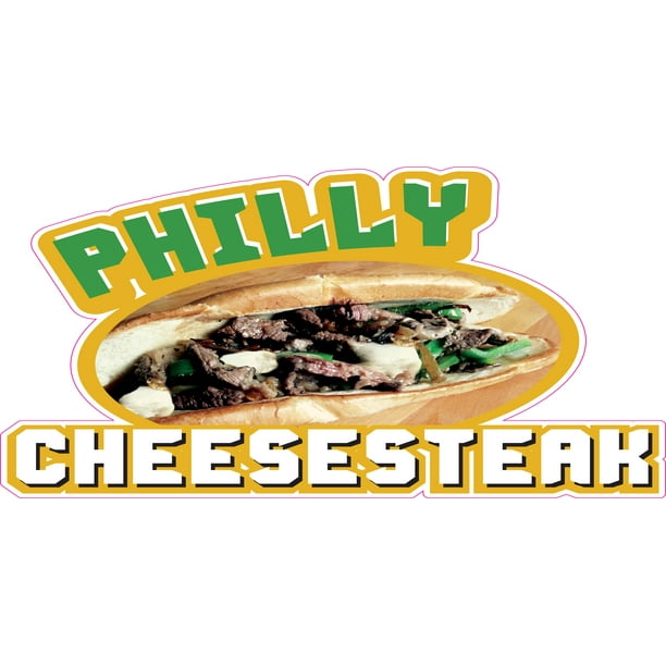 PHILLY CHEESESTEAK 12" Concession Decal sign cart trailer stand sticker 
